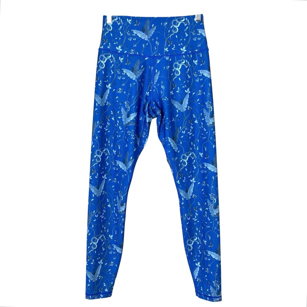 Greyson Women's Malibloom Luna Leggings Pants Zuma Blue Sz M